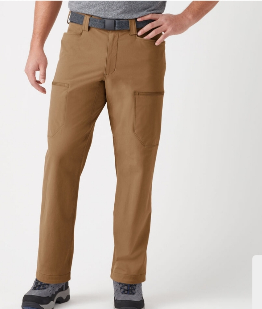 Men's Duluth Dark Camel Flexpedition Relaxed Fit Cargo Pants Size 46 X 30